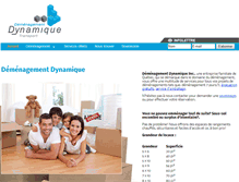 Tablet Screenshot of demenagementdynamique.com